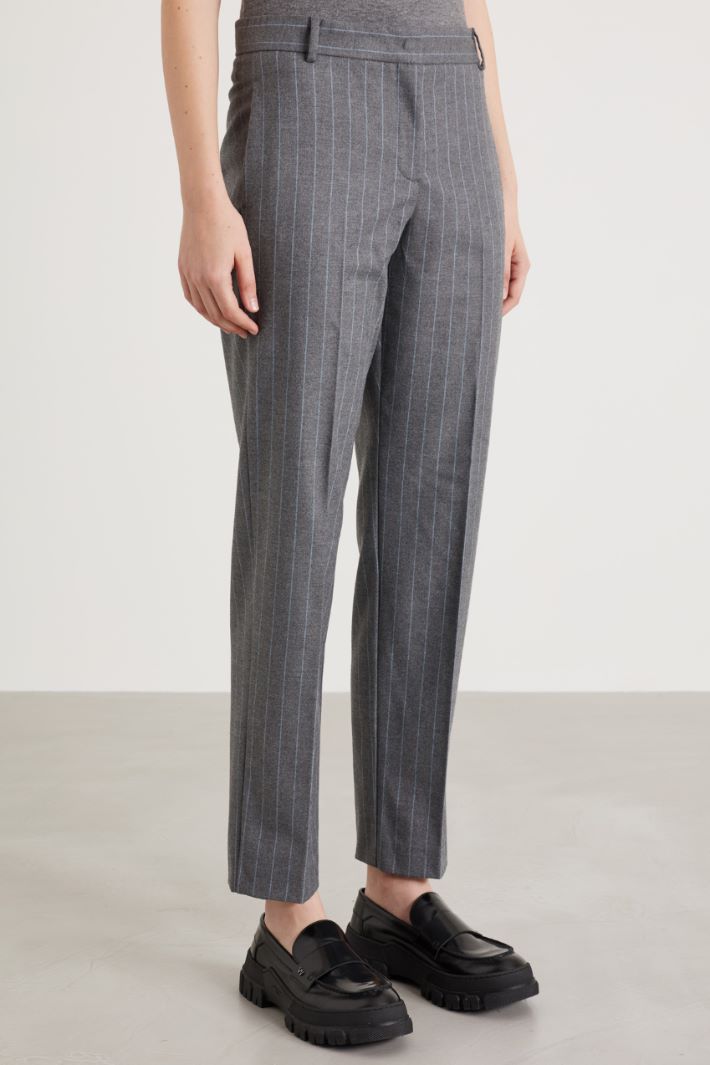 Flannel slim trousers Intrend - 2