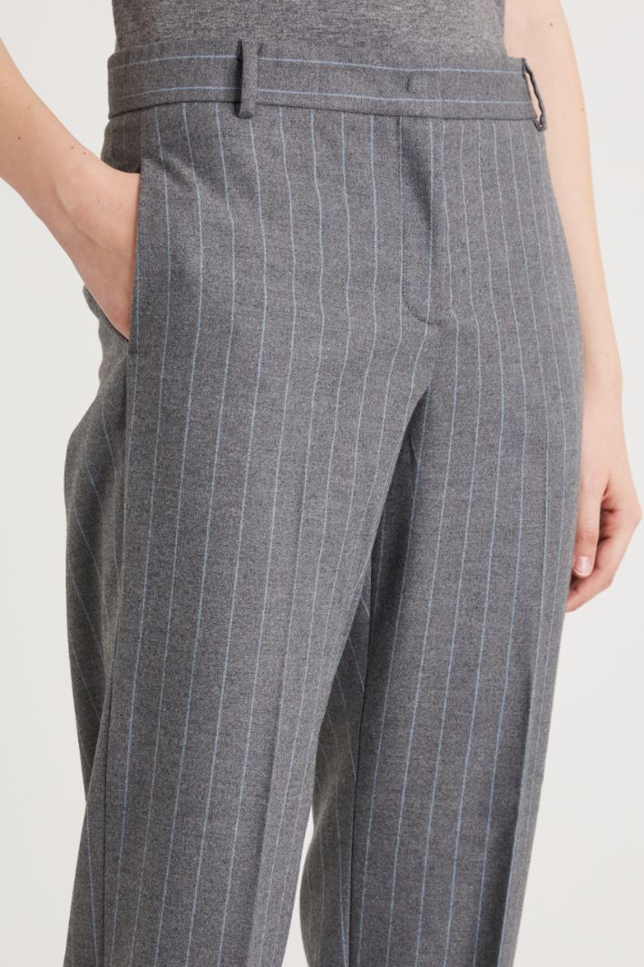 Flannel slim trousers Intrend - 4