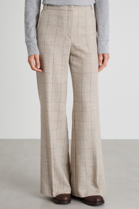 Pantaloni in lana e lino