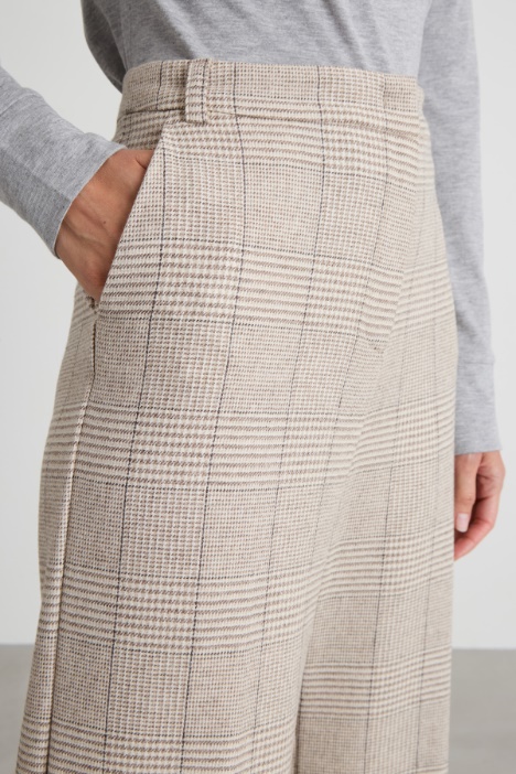 Pantaloni in lana e lino