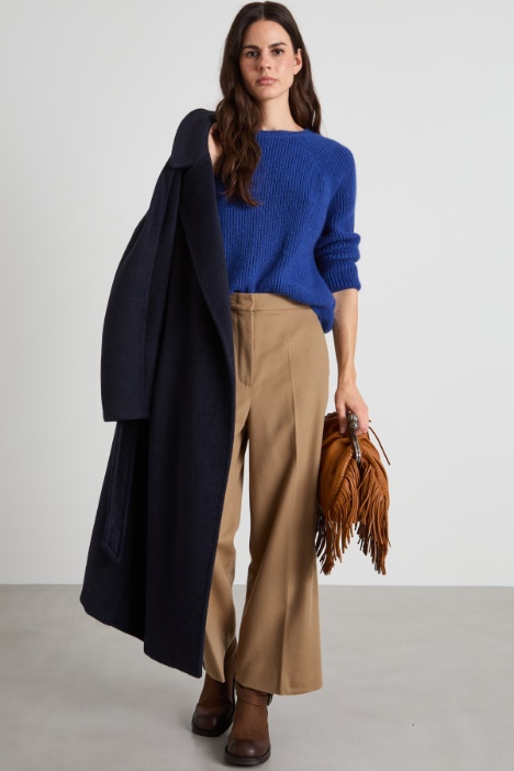 Straight wool drap trousers Intrend
