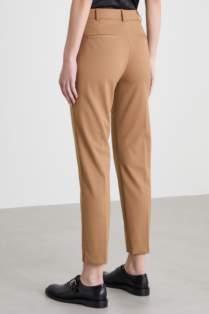 Wool twill trousers Intrend - 3