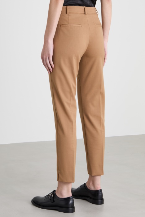 Pantalones de sarga de lana