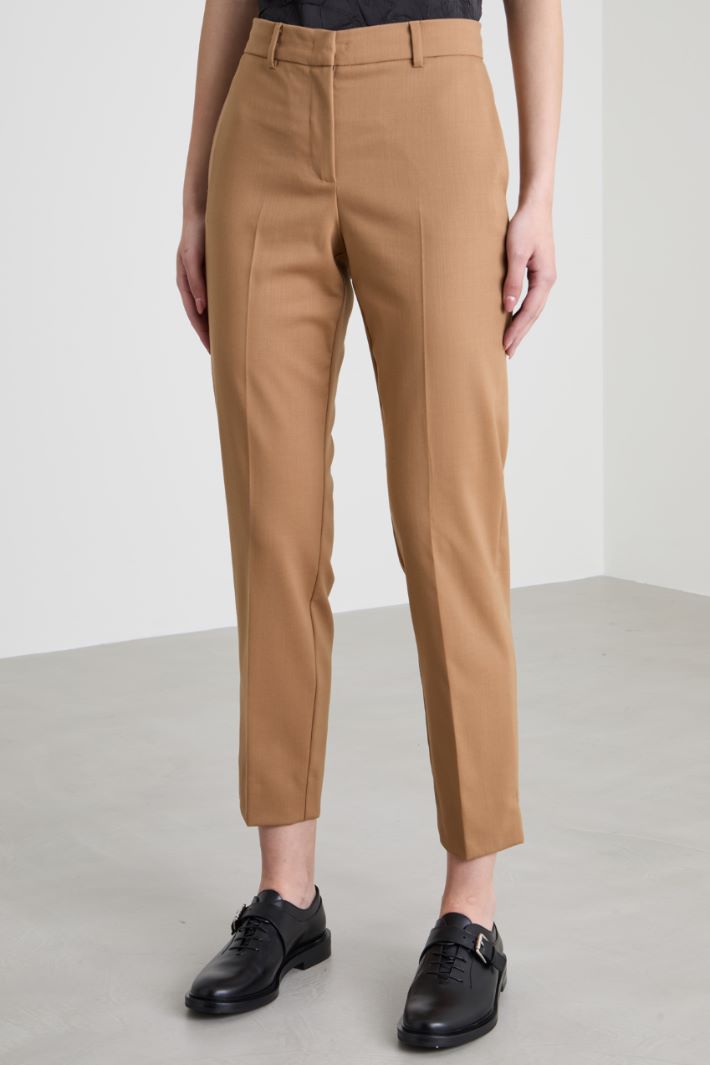Wool twill trousers Intrend - 2