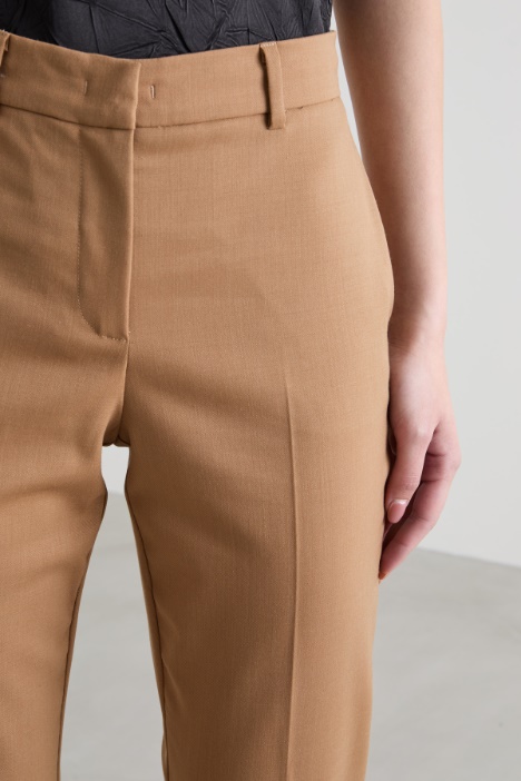 Pantalones de sarga de lana