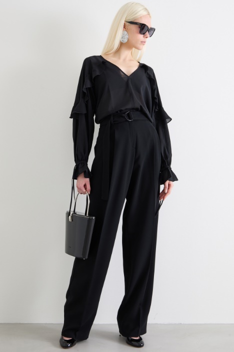 Pantalone fluido in cady Intrend
