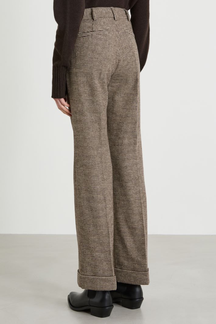 Flare flannel trousers Intrend - 3