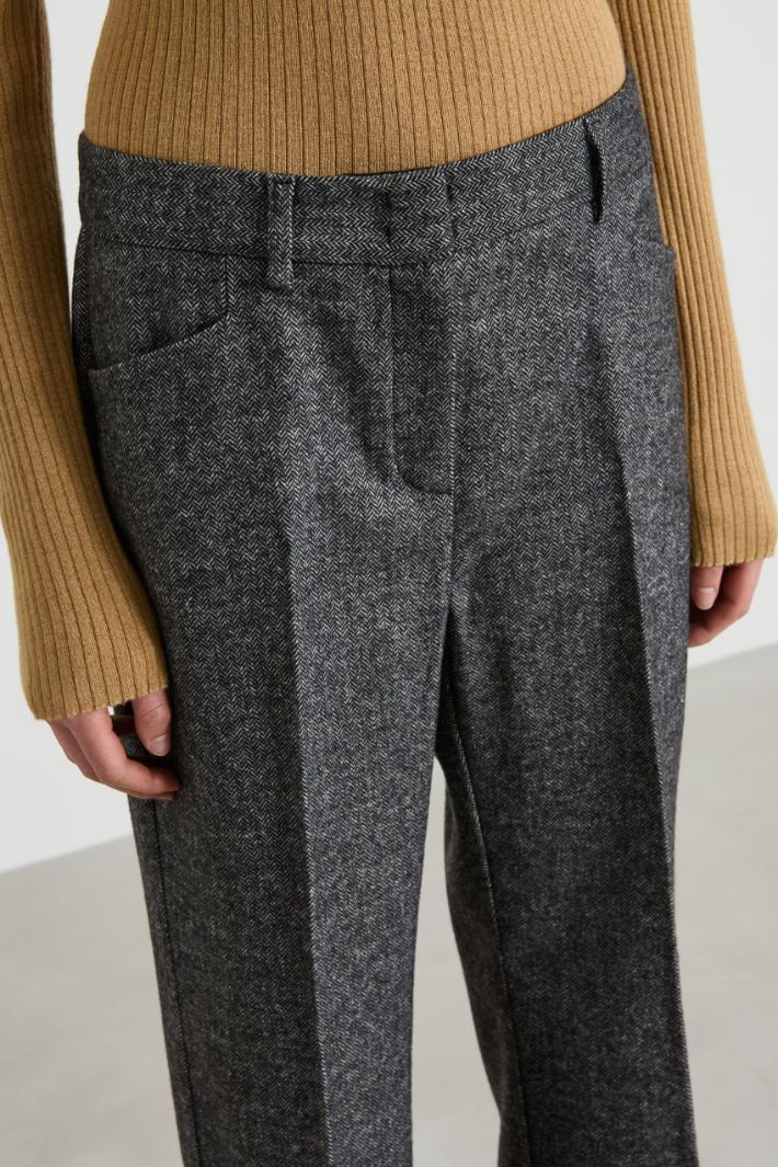 Flare flannel trousers Intrend - 4