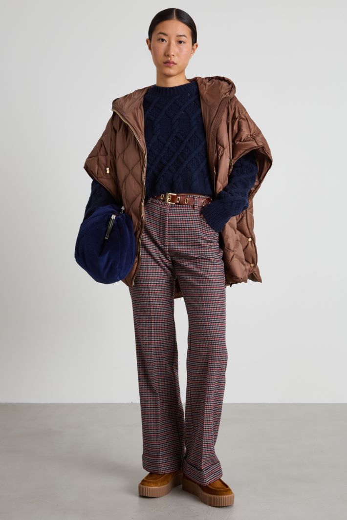 Flare flannel trousers Intrend