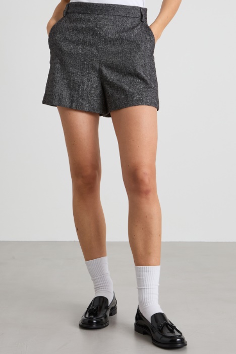 Pantalón corto de franela