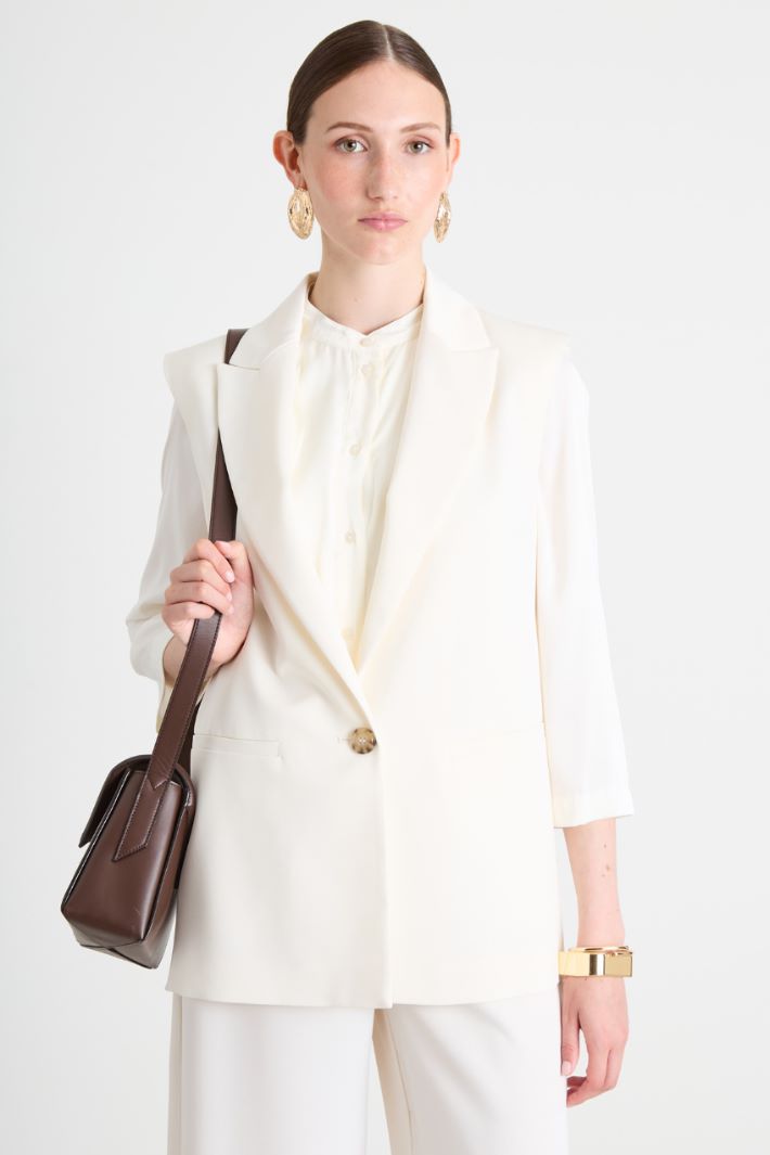 Gilet in envers satin