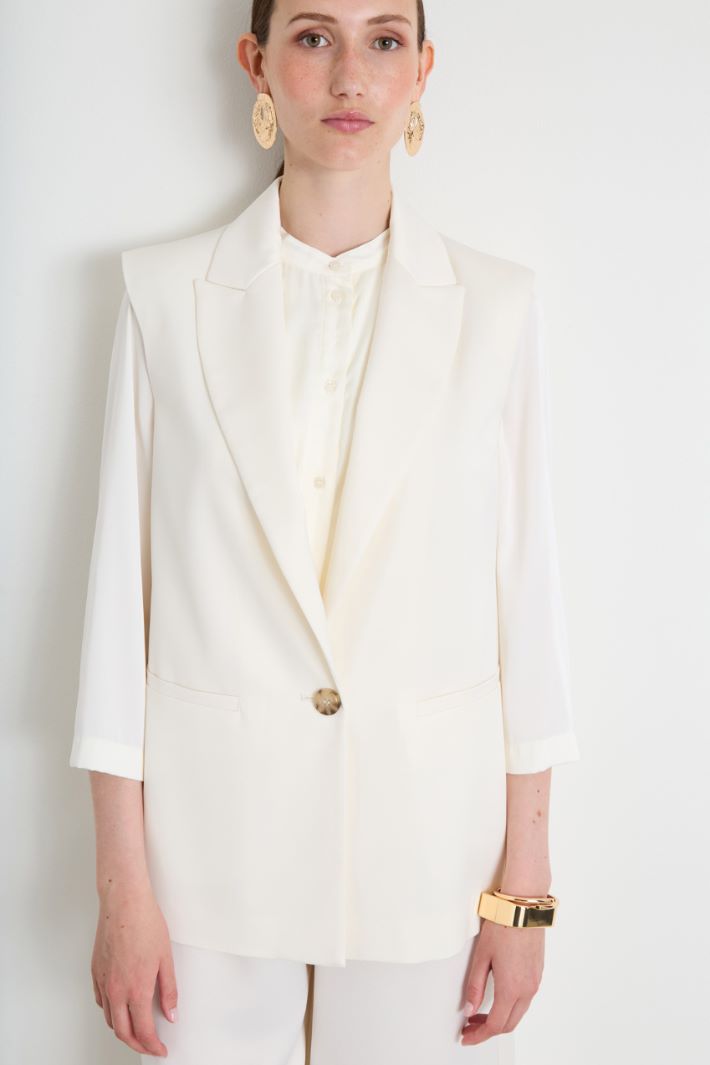 Gilet in envers satin
