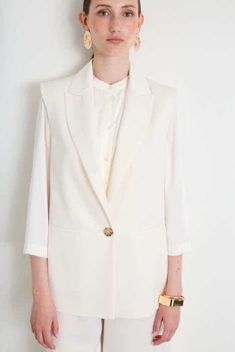 Gilet in envers satin