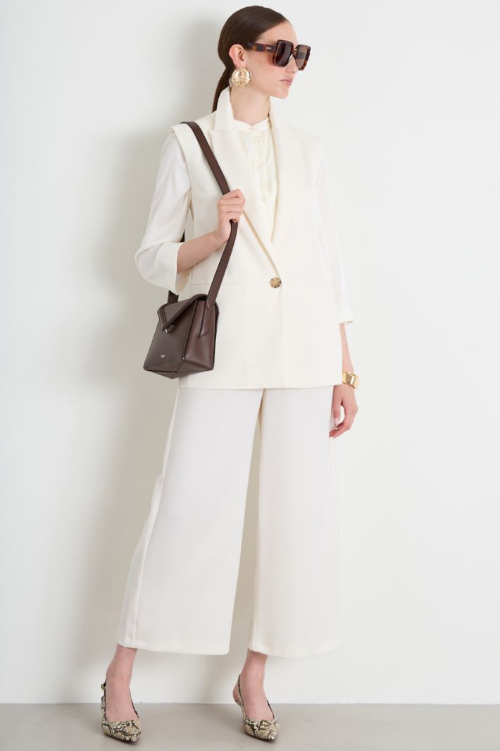 Gilet in envers satin