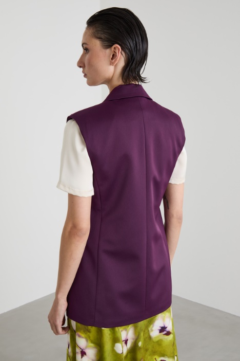 Gilet in envers satin