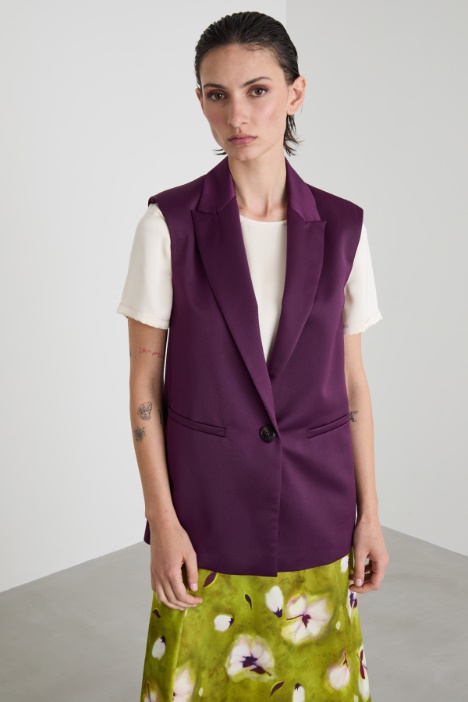 Gilet in envers satin Intrend