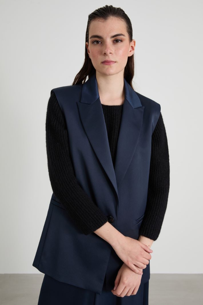 Envers satin gilet blazer Intrend