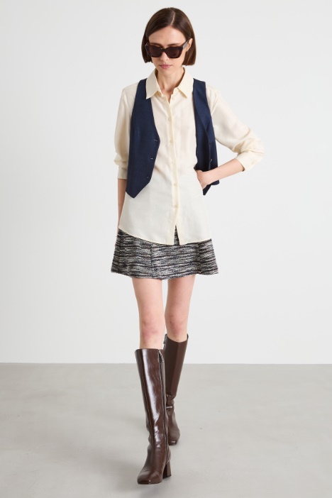 Wool grisaille gilet Intrend