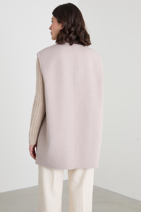 Gilet in doppio di lana