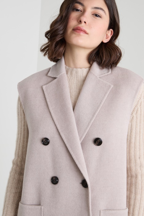 Gilet in doppio di lana