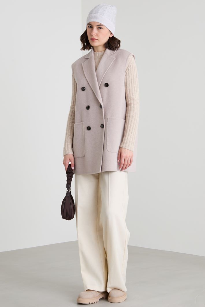 Gilet in doppio di lana