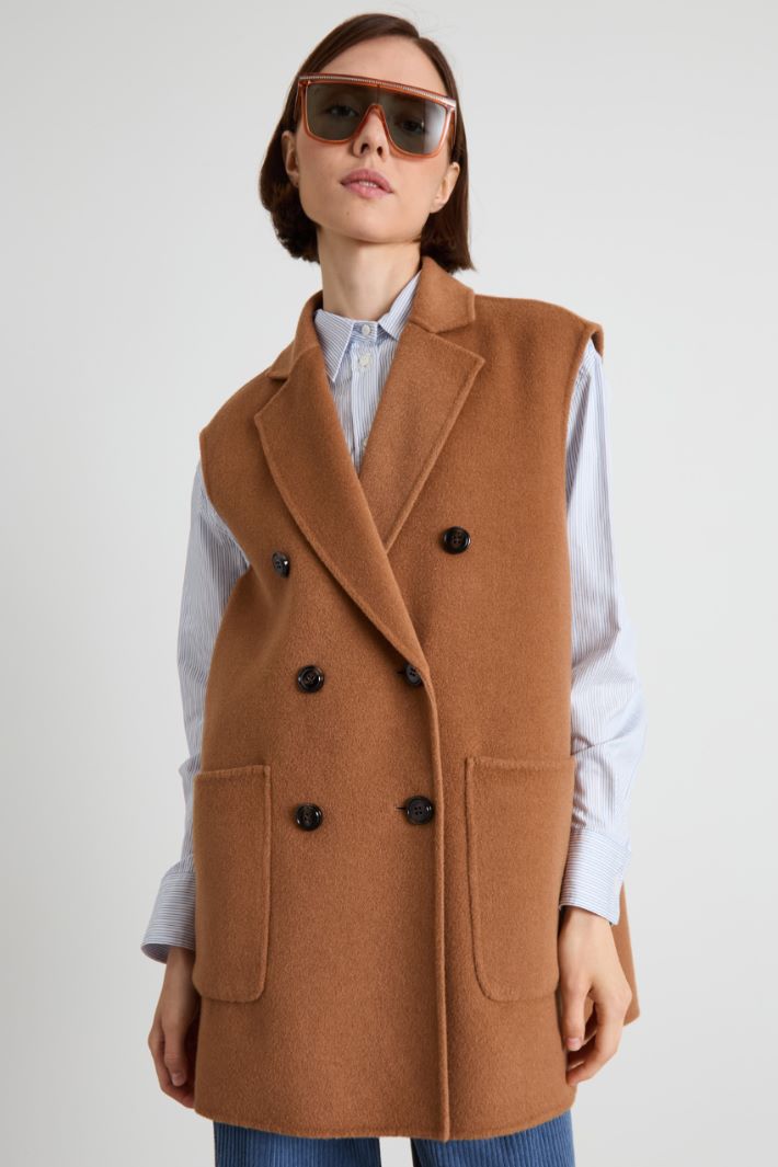 Gilet in doppio di lana