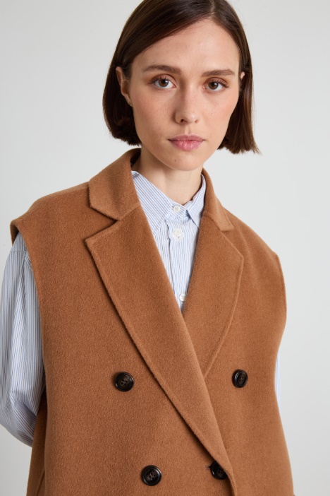 Gilet in doppio di lana