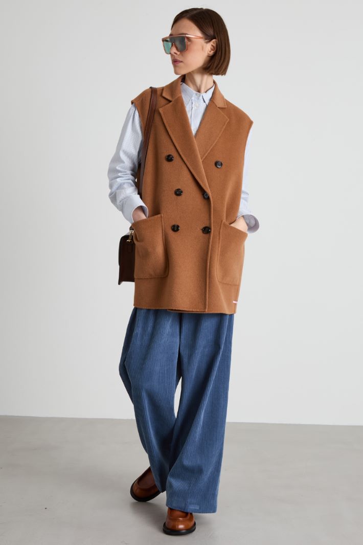 Gilet in doppio di lana