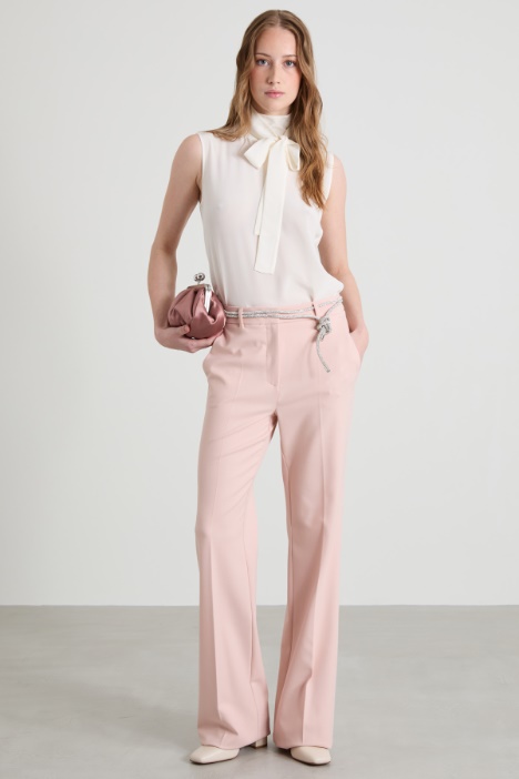 Top in crépe con fiocco Intrend