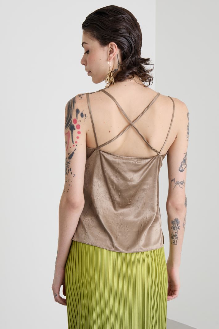 Top in raso con pizzo Intrend - 2