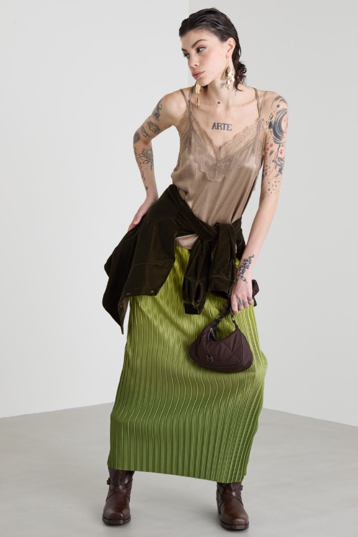 Top in raso con pizzo Intrend - 3