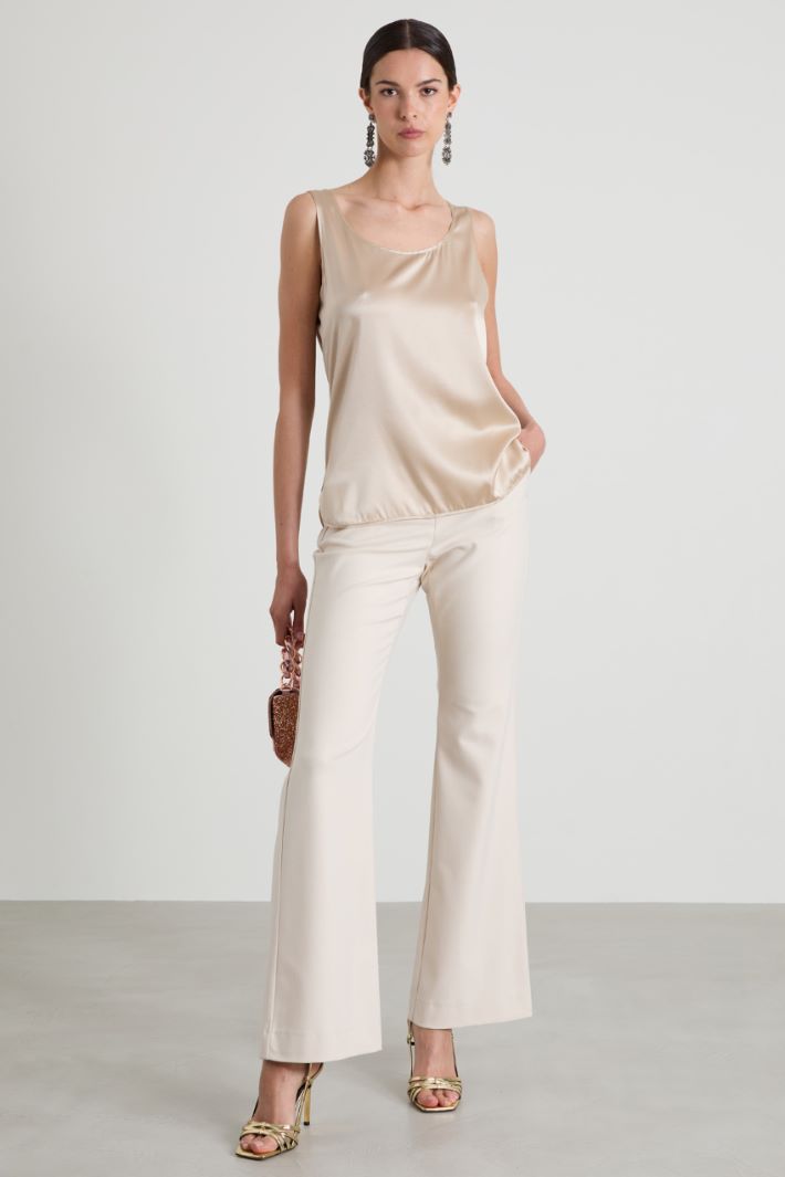 Stretch silk satin top Intrend - 3