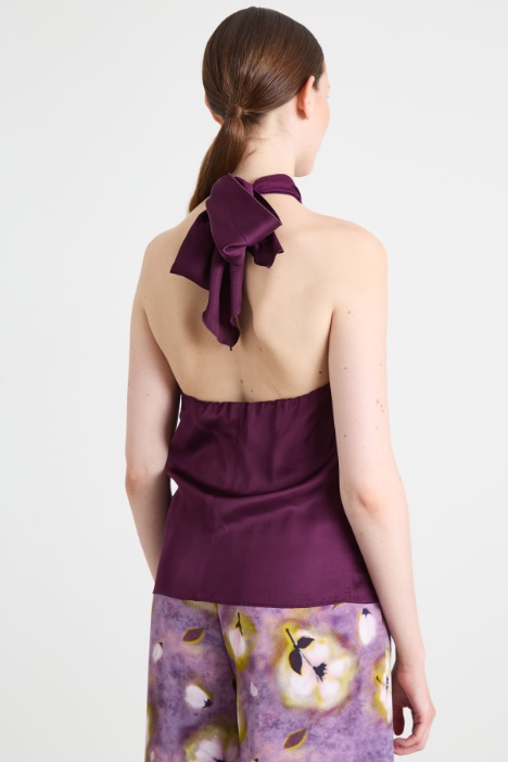 Top con cuello halter