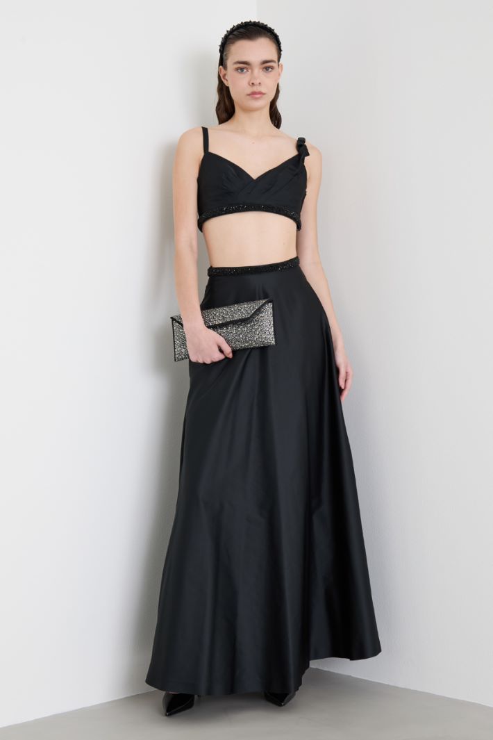 Top crop con cristalli Intrend - 3
