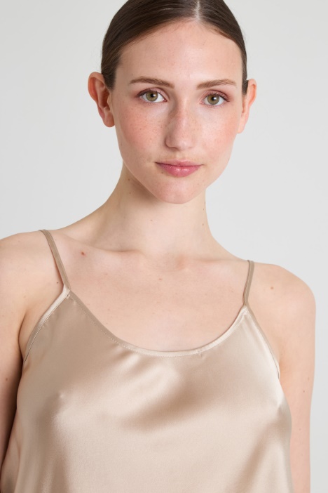 Top sottoveste in raso