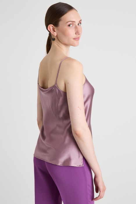 Top sottoveste in raso