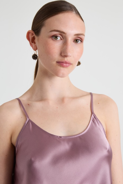 Top sottoveste in raso