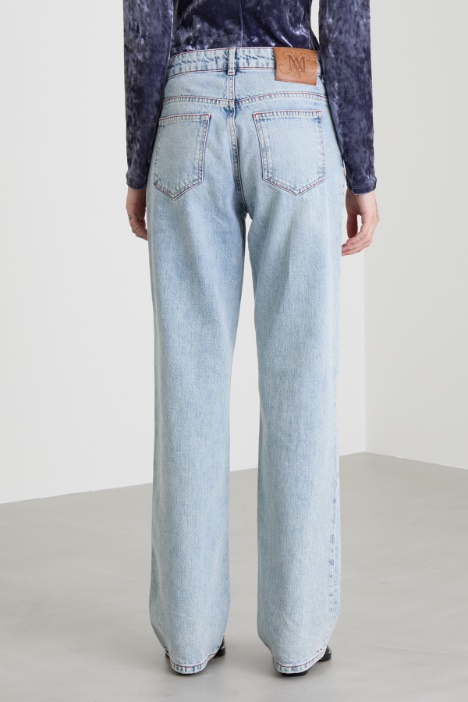 Jeans dritti in denim