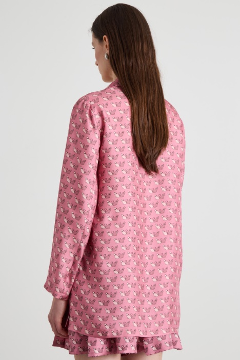 Camicia in twill di seta