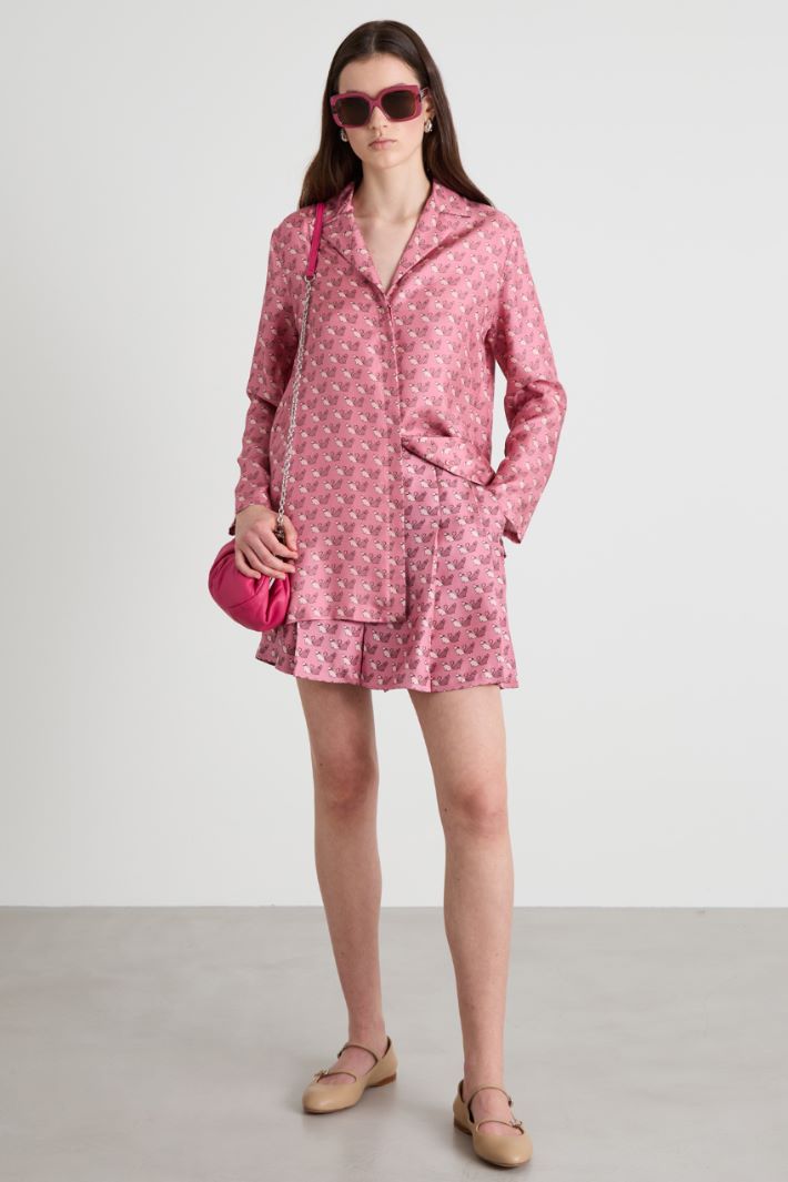 Silk twill shirt Intrend - 3