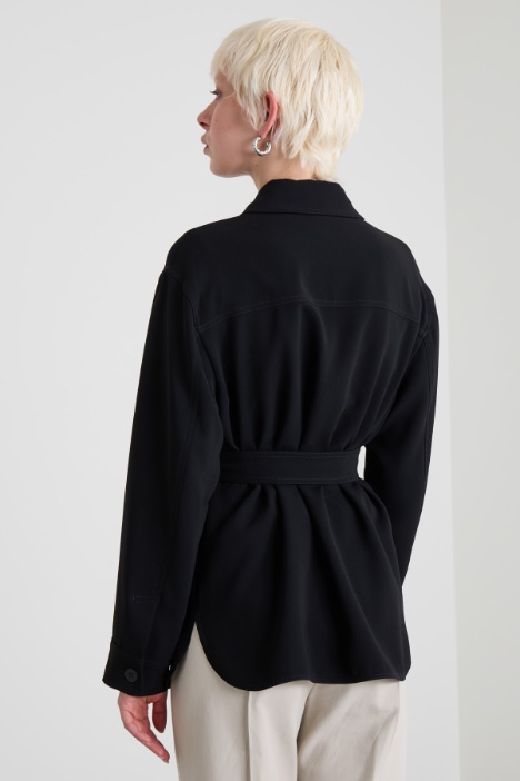 Giacca a camicia in cady