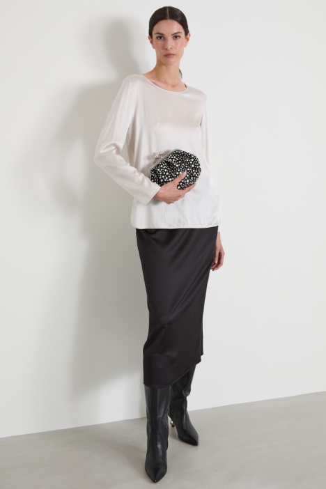 Silk satin blouse Intrend