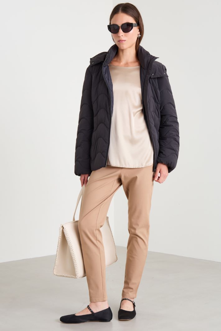 Blusa in raso di seta Intrend - 3