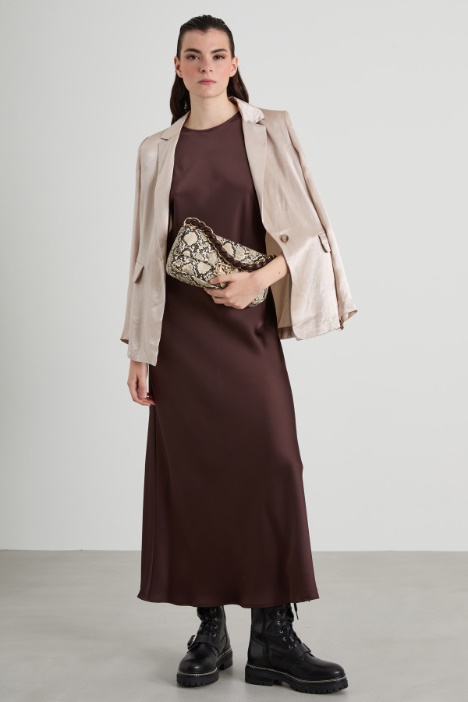 Flared satin dress Intrend