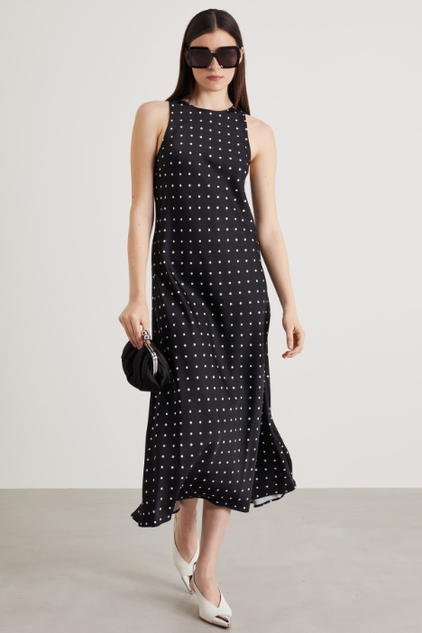 Flared satin dress Intrend