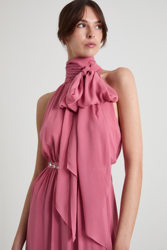 Vestido de georgette de seda Intrend - 3