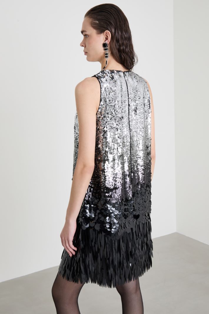 Dress with gradient sequins Intrend - 3