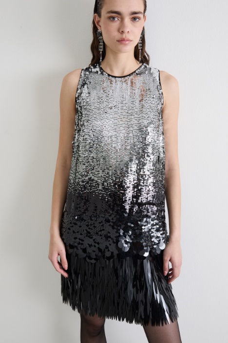 Abito con paillette sfumate