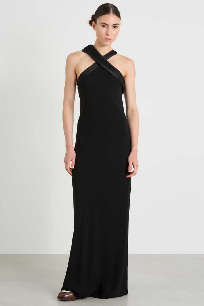 Crossover neckline dress Intrend - 2