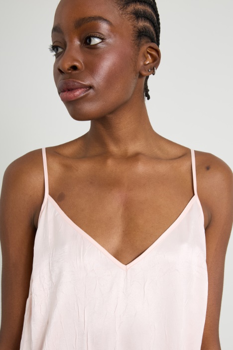 Abito in raso con stampa